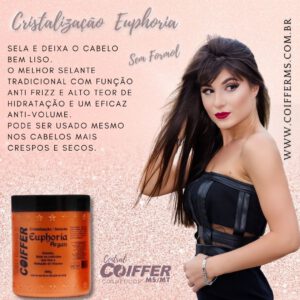 Cristalização Selante Euphoria 500g. Coiffer Cód. 0224