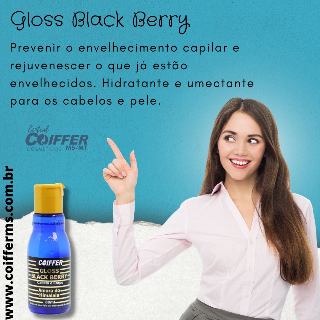 Gloss Berry Black 80ml. Coiffer Cód. 5168