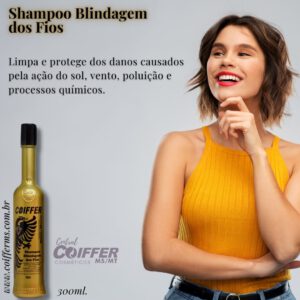 Shampoo Blindagem dos Fios 300ml. Coiffer Cód. 1674