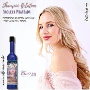 Shampoo Gelatina Violeta Prateada 300 ml. Coiffer Cód. 3475