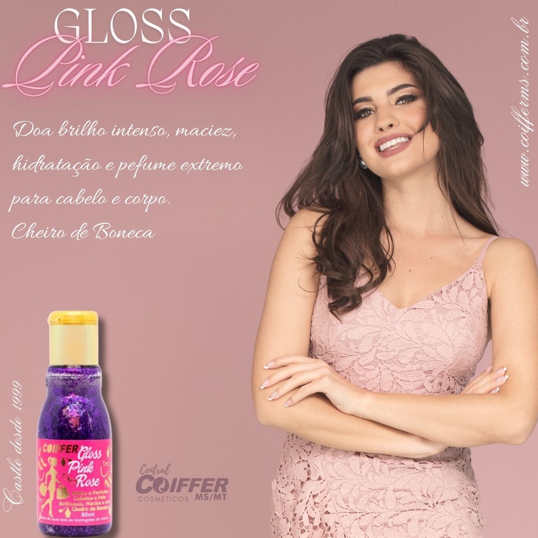 Gloss Pink Rose 80ml. Coiffer Cód. 5898