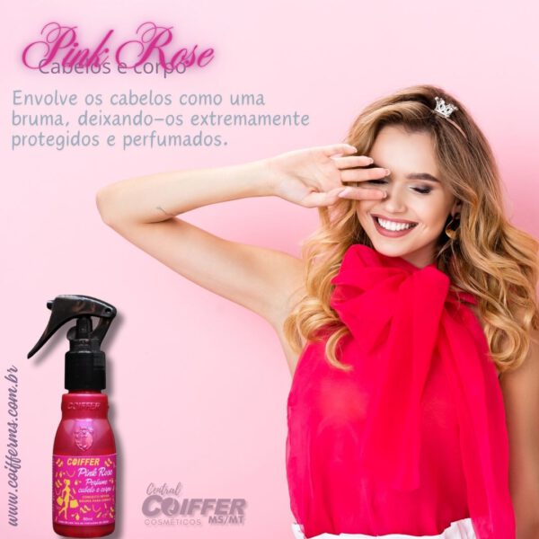 Perfume Pink Rose Spray 80ml Coiffer cód. 6123